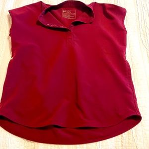 Figs Burgundy XXS Rafaela Scrub Top
